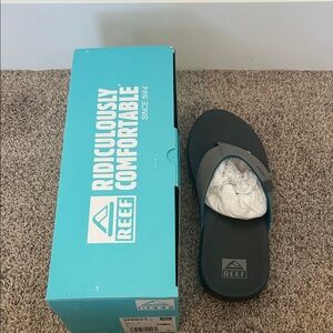 Reef Charcoal and Teal Flip Flops